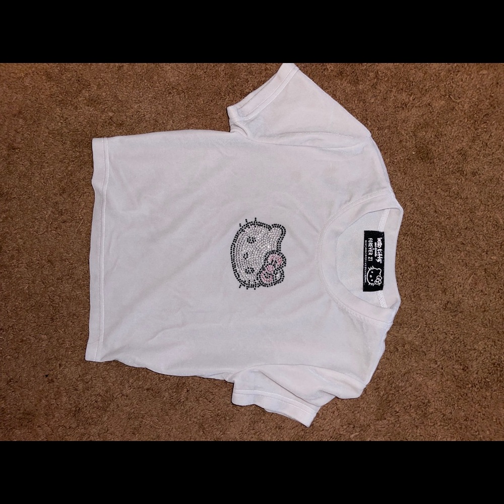 Forever 21 Hello Kitty Crop Top
